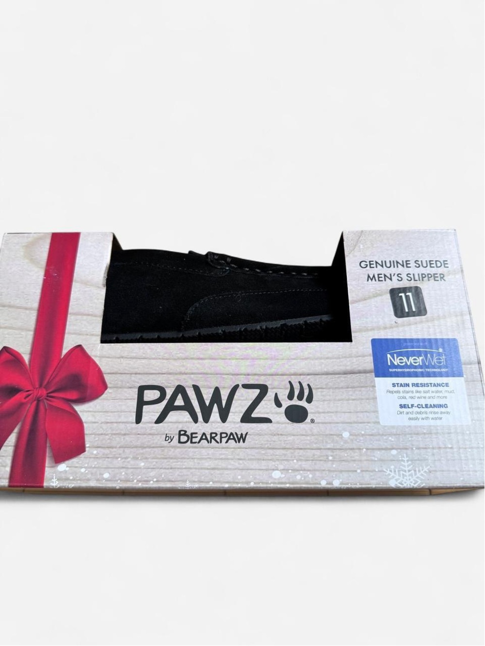 BearPaw Men’s Black Suede Slip-On Loafers